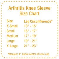 Arthritis KneeSleeve sizechart | Sports Bracing Australia