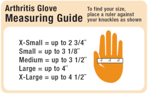 arthritis gloves size guide | Sports Bracing Australia